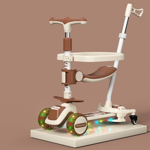 Meilleure vente, <span class=keywords><strong>trottinette</strong></span> pliable multifonctionnelle à 3 roues pour enfants, trottinettes pliables pour bébés et enfants - Product Image 2