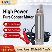 12V DC Hochleistungs-Tauchpumpe mit Reinkupfermotor, Diesel-/Wasser-/Kerosin-Transferpumpe