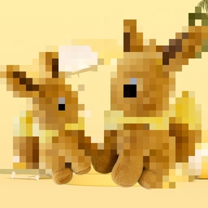 Peluches géantes Pokémon Eevee unisexe en gros, grandes poupées pour machine à griffes, jouets en peluche de personnages de dessins animés pour cadeaux d'enfants - Product Image 1