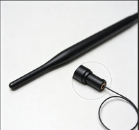 Antenne WiFi en caoutchouc Aurora Yu AN2400-92 2.4G omnidirectionnelle avec câble Pigtail et borne dorée, gain 3.8dBi pour routeur, passerelle, module sans fil
