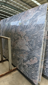 Grande <span class=keywords><strong>lastra</strong></span> di granito rosso multicolore, piastrelle finitrice in granito grigio fantasia, pietra multicolore impiallacciatura, multi rosa rosso grigio pietra di granito nero - Product Image 5