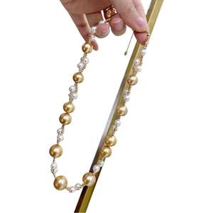 Collar de Perlas de Agua Dulce Naturales Redondas y Resistentes de Alta Gama y Lujo Ligero de Ni Ni para Mujer - Product Image 5