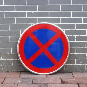No Stopping or Standing Road Safety Sign Board Waterproof and Anti-Fouling Sign Panel Warning Sign Board