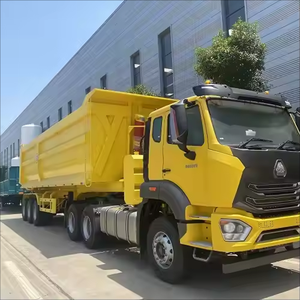 Camión Volquete en Forma de U con Capacidad de 40-50 Toneladas, Puerta Trasera de Acero al Carbono, Remolque para Transporte de Arena, Semirremolque Volquete Trasero - Product Image 4