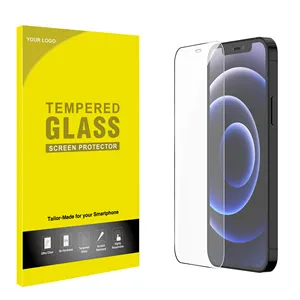 インストールキット付きiPhone強化ガラススクリーンプロテクター用高品質9H強化ガラス携帯電話スクリーンプロテクター