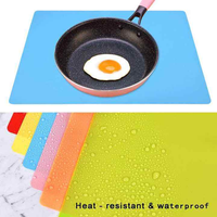 40cm * 60cm * 1mm Tapis de table en silicone créatif pour enfants avec motif de logo pour napperon en silicone de style occidental