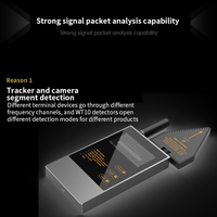 Détecteur de signal numérique sans fil portable Vodasafe WT10 (50 MHz-8 GHz) pour la surveillance et l'analyse des signaux en temps réel