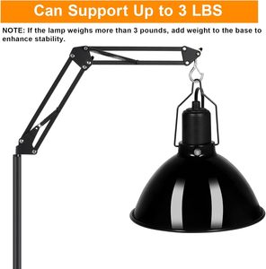 <span class=keywords><strong>Support</strong></span> de <span class=keywords><strong>lampe</strong></span> pour reptiles, bras oscillant réglable à 360°, <span class=keywords><strong>support</strong></span> de <span class=keywords><strong>lampe</strong></span> <span class=keywords><strong>chauffante</strong></span> pour dragons barbus, tortues, serpents et poussins - Product Image 5