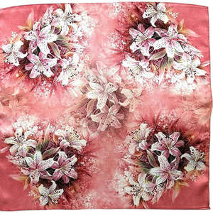 Khăn CHOÀNG MÙA XUÂN dày 12mm của phụ nữ 100% Khăn lụa Twill với in kỹ thuật số và viền máy - Product Image 4