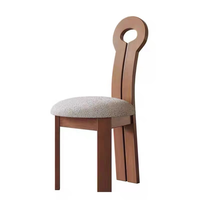 Tabouret BST avec pieds en bois, mobilier de maison de haute qualité, pouf rond en tissu à trois pieds, chaise de salle à manger ronde en bois