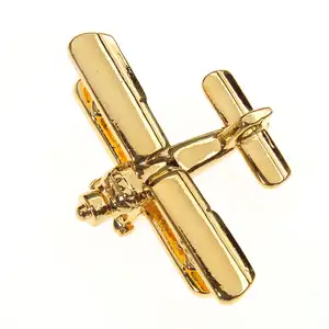 High quality and robust custom gold and nickel Enamel Antonov AN-2 Pin Badge