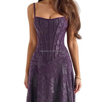 Robes de cocktail maxi formelles en dentelle tissée personnalisées pour femmes, brodées, OEM ODM, faible MOQ, vente en gros
