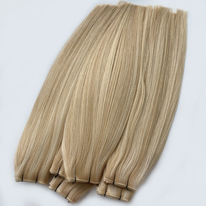 Extensioni per capelli Remy europei a doppia trama piatta in PU con foro invisibile, design innovativo, senza cuciture, di alta qualità 2026 - Product Image 2