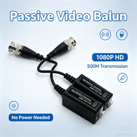 Offre Spéciale Mini Balun Vidéo Passif 1080P HD Monocanal sur Paire Torsadée UTP Cat5 Émetteur BNC Mâle pour Accessoires de Caméra CCTV