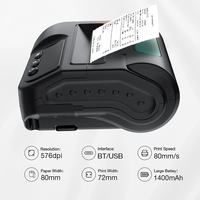 Imprimante thermique portable Bluetooth 80 mm pour reçus, étiquettes de prix de détail et étiquettes de rayonnage d'entrepôt