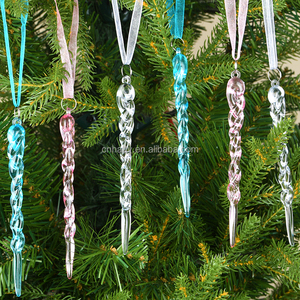 Ornement de Noël suspendu en acrylique transparent de haute qualité, style classique populaire, couleur personnalisable - Product Image 2