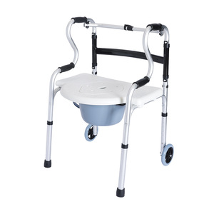 Elderly <b>Commode</b> Chair Aluminum Alloy <b>Folding</b> Hospital Chair With Seat For Elderly And Pregnant Women - Product Image 5