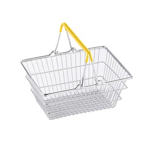 Cesta de almacenamiento de Metal de escritorio <span class=keywords><strong>para</strong></span> decoración del hogar, contenedor de artículos diversos <span class=keywords><strong>para</strong></span> oficina, <span class=keywords><strong>juguetes</strong></span>, Mini cestas de compras - Product Image 1