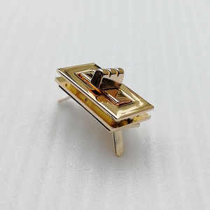 35*20mm in lega girevole chiusura a chiusura rettangolare ruotare elementi di fissaggio per artigianato in pelle fai da te, borse a tracolla accessori Hardware - Product Image 6