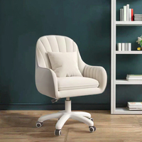 Chaise de salon moderne pivotante à 360° avec roulettes antidérapantes, hauteur réglable, soutien lombaire ergonomique pour la maison, le bureau et les jeux