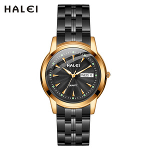 นาฬิกาคู่ควอตซ์ HALEI ของแท้ใหม่ กันน้ำ 3BAR สายสแตนเลส ตัวชี้บอกเวลา ระบบจักรกลญี่ปุ่น ขายส่งแบบดรอปชิปปิ้ง - Product Image 6