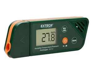 อุปกรณ์บันทึกข้อมูลความชื้นแบบ USB RHT35จาก Extech 0.1ถึง99.9% RH 300 1100 hPa USB รักษาอุณหภูมิความชื้นสำหรับ HVAC Mo - Product Image 1