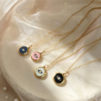Collier unisexe à pendentif œil en acier inoxydable, best-seller, délicat et exquis, cadeau idéal pour les fêtes