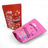 Sac à fermeture éclair scellé réutilisable en plastique Pochette debout pour biscuit et collation Sac d'emballage scellé étanche à l'humidité