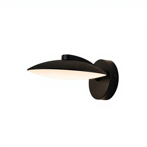 Minimalist LED Wall <b>Lamp</b> 3500K Warm White Round Shade Iron Body Wall-Mounted for Living Room - Product Image 1