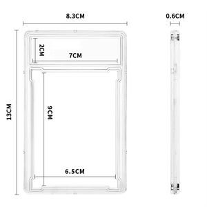 Hộp bảo vệ thẻ nhựa cao cấp, bảo vệ toàn diện, <span class=keywords><strong>d</strong></span>ùng để xếp hạng thẻ thể thao, bộ xếp hạng thẻ giao <span class=keywords><strong>d</strong></span>ịch, xếp hạng thẻ bóng chày. - Product Image 6
