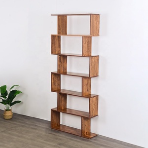 Wholesale 5 <strong>Tier</strong> Bookcase Display <strong>Shelf</strong> Freestanding Decorative <strong>Wooden</strong> Library Bookshelf - Product Image 3