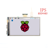 Module d'écran de moniteur LCD IPS 4.0 pouces 800x480 Raspberry Pi écran LCD 4.0 pouces avec panneau tactile résistif GPIO sortie Audio