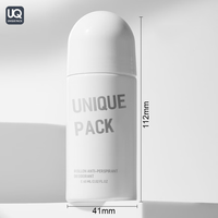 Récipient rond de déodorant de parfum d'emballage en plastique de 60ml sur la bouteille de déodorant
