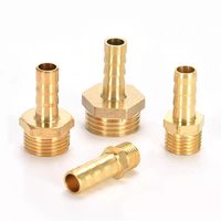 Raccord de tuyau hexagonal pneumatique en laiton avec connecteur femelle à barbillon, garantie 1 an, pour l'irrigation de jardin, outils de jardinage durables