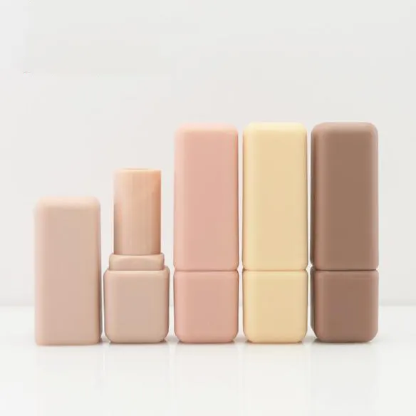 化粧品包装パステルリップスティックチューブ小型ミニリップスティック容器空の正方形