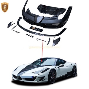 Nouvel arrivage : Kit carrosserie style MSY en fibre de carbone pour Ferrari 458 (lame avant, pare-chocs, capot moteur) - Product Image 1