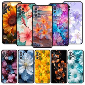 Beauté Fleurs Feuilles étui pour samsung A51 A71 A21S A12 A11 A15 A25 A31 A41 A52 A32 A23 <span class=keywords><strong>A33</strong></span> A53 A73 A03S A05S A13 <span class=keywords><strong>5G</strong></span> A72 Couverture - Product Image 1
