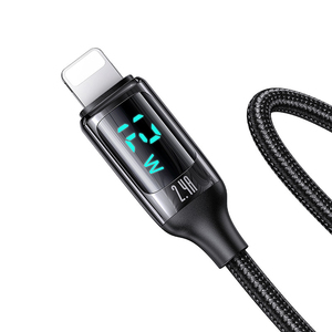 USAMS 2021 fast charging 2.4A digital display cable 1.2 meter data cable for iphone