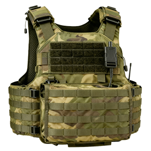 Rompi taktis Molle pelindung pribadi desain melengkung dengan panel keamanan ganda, 1000D tahan air dan tahan abrasi - Product Image 5