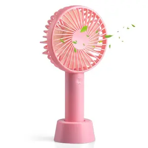 Hot Product Wholesale Electric Hand Fan Summer Portable Fan 3 Speed Mini USB Rechargeable Fan Custom Logo