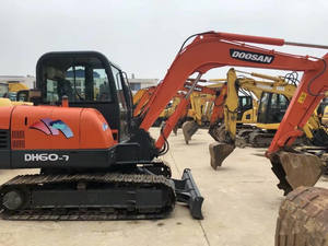 Pas cher utilisé mini pelle Sur Chenilles DH60-7 Usine vente utilisé mini pelle machines DH60-7 - Product Image 3