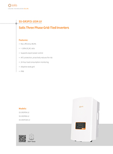 Onduleurs solaires triphasés 5 kW connectés au réseau avec 2 MPPT pour usage résidentiel S5-GR3P5K-LV - Product Image 6