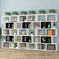 Étagère de rangement au sol minimaliste moderne, bibliothèque de salon, cloison de séparation, bibliothèque de bureau, armoire assemblée à plusieurs niveaux