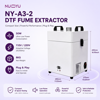 Purificateur de fumée DTF de bureau à haute efficacité 99,97 % avec filtre HEPA H13, extracteur de fumée et absorbeur de poussière pour imprimante à transfert thermique