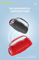 Hopestar-H53 Haut-Parleur Bluetooth Portable Extérieur Mini Subwoofer Haute Puissance LED RGB Sans Fil Étanche Alimentation CA