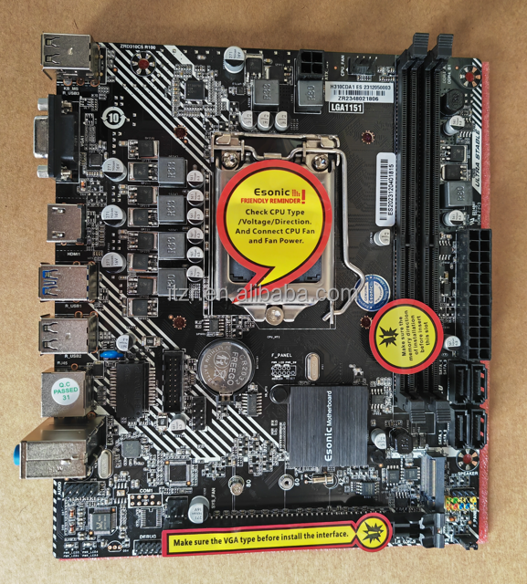 New B250DA Motherboard B250M Motherboard for Desktop Gaming PC with M2 ...