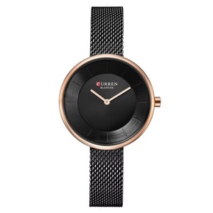 Montre à quartz ultra-fine et minimaliste pour femme, bracelet en acier inoxydable, étanche 30M, élégante et décontractée - Product Image 1