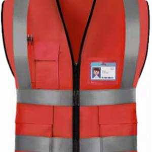 Chaleco de Seguridad Reflectante de Alta Visibilidad ANSI Clase 2, Impermeable, Ligero, de Poliéster, con Múltiples Bolsillos, Ropa de Trabajo, Logotipo Personalizado - Product Image 3