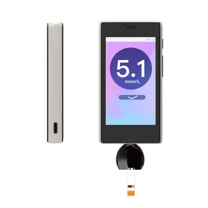 एंड्रॉयड 3 इंच स्मार्ट हाथ में स्मार्टफोन रक्त ग्लूकोज मीटर एक डोंगल के साथ 4 इंच गोली 4G कॉल वाईफ़ाई प्रदर्शन