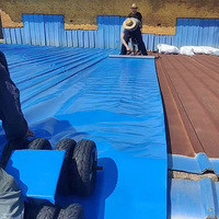 Membrane d'étanchéité autocollante haute résistance pour réparation de gouttières et de tôles ondulées, résistante à la pluie